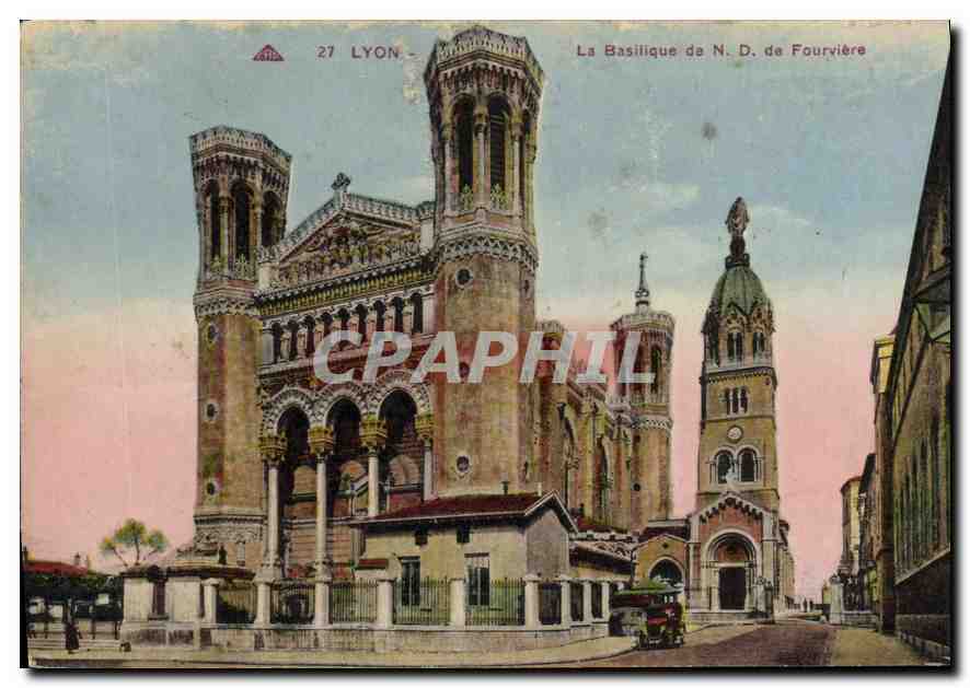 CPA Lyon La Basilique de ND de Fourviere 