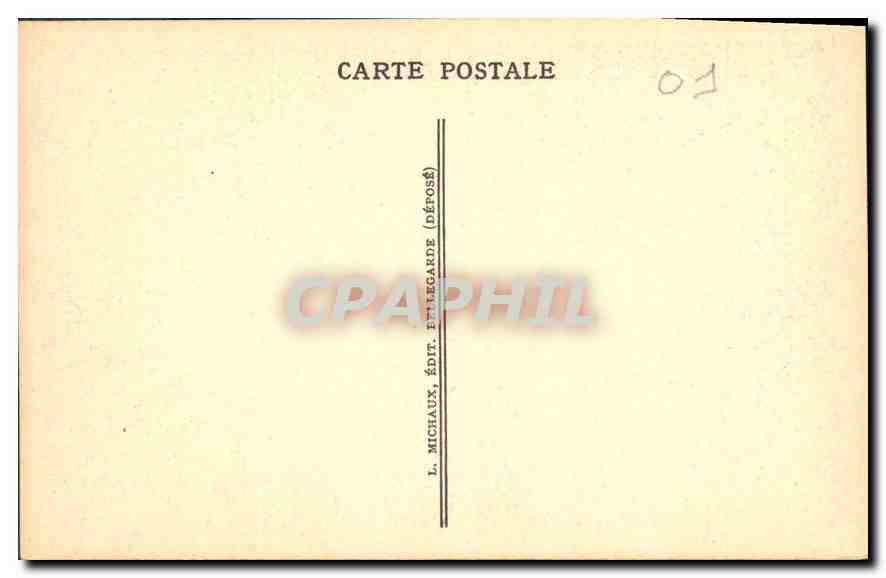 CPA Bellegarde Ain Dans les Gorges de la Perte du Rhone  — Rückseite