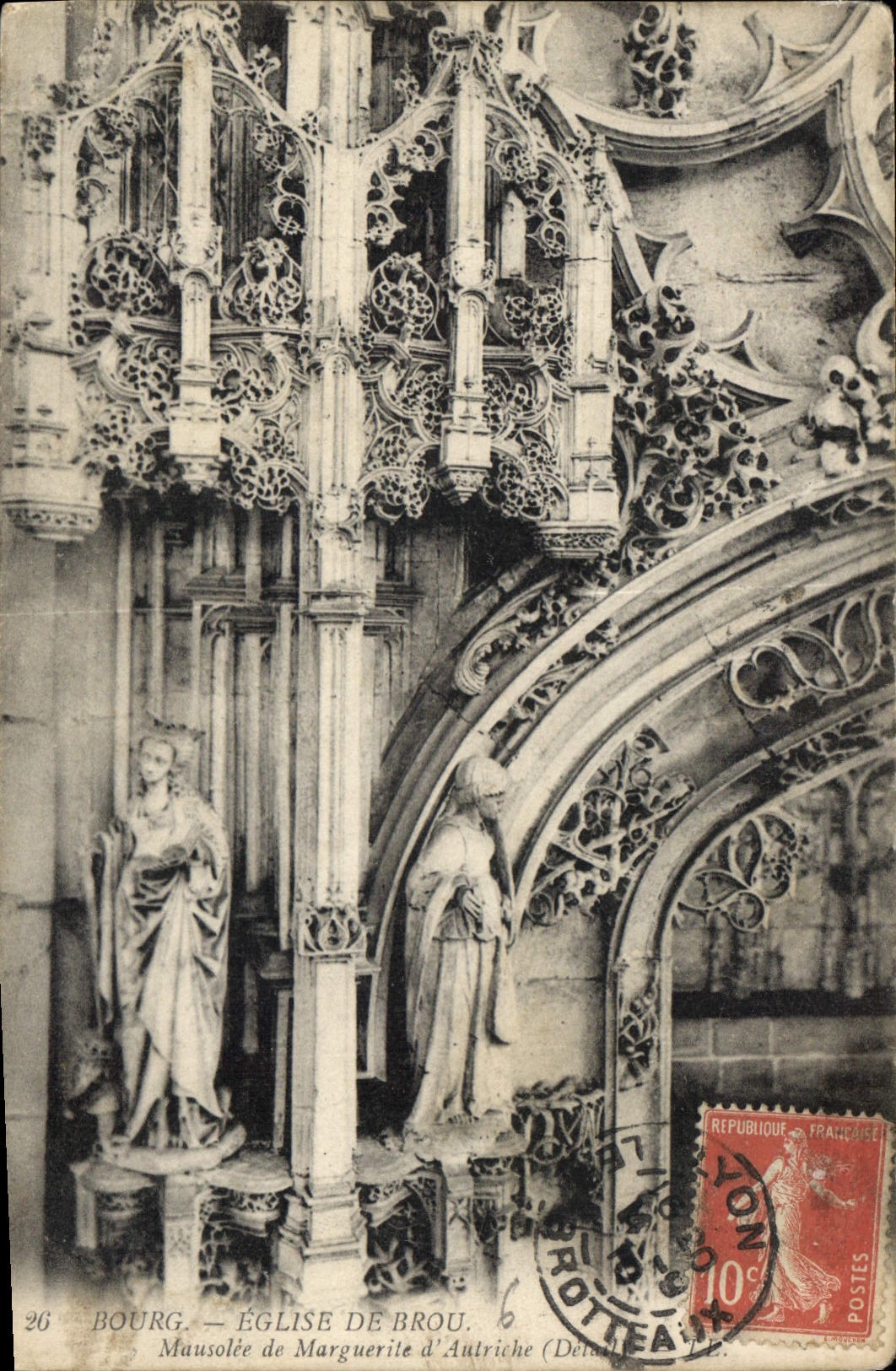 Bourg — Église de Brou, Mausolée de Marguerite d'Autriche (Détail)