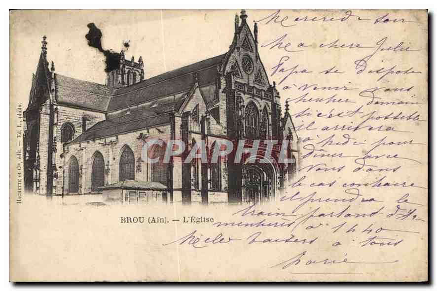 Brou (Ain) — L'Église — Haguette & Cie, édit. L. photo