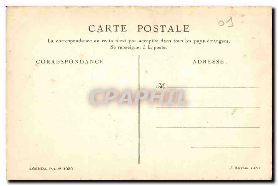 CPA Ain Eglise de Brou Tombeau de Philibert le Beau  — Verso