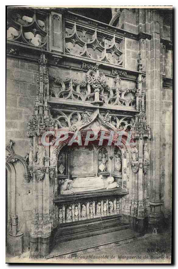 CPA Bourg Eglise de Brou Mausolee de Marguerite de Bourbon 