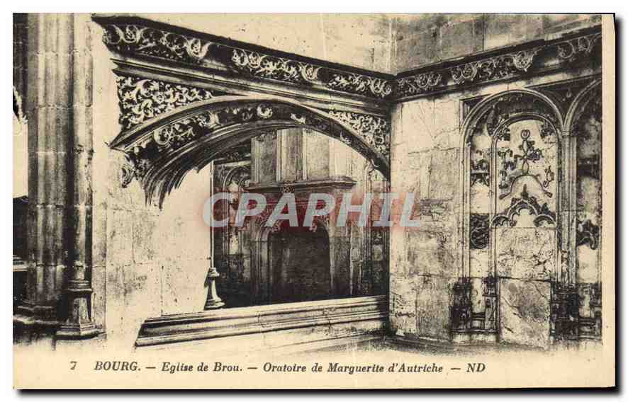 Bourg — Kirche von Brou — Oratorium von Marguerite d'Autrèche — ND