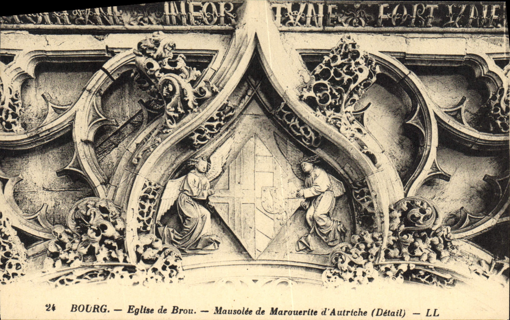Bourg. — Église de Brou. — Mausolée de Marouverite d'Autrîche (Détail) — LL