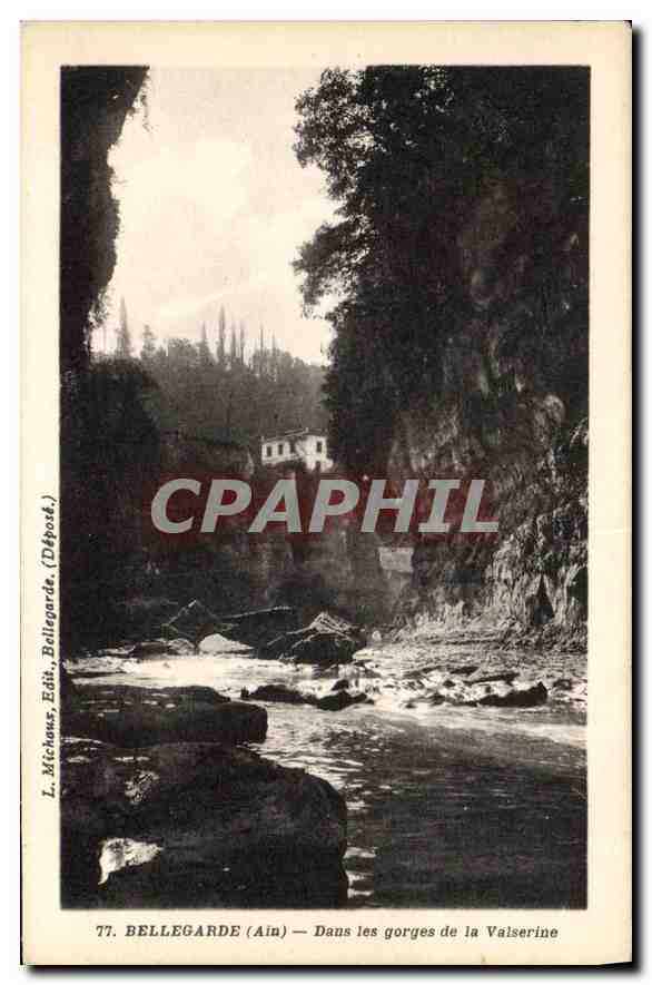 CPA Bellegarde Ain Dans les gorges de la Valserine 