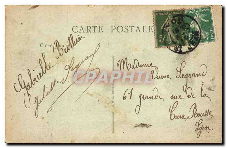 CPA Lyon Fourviere Vue generale  — Verso