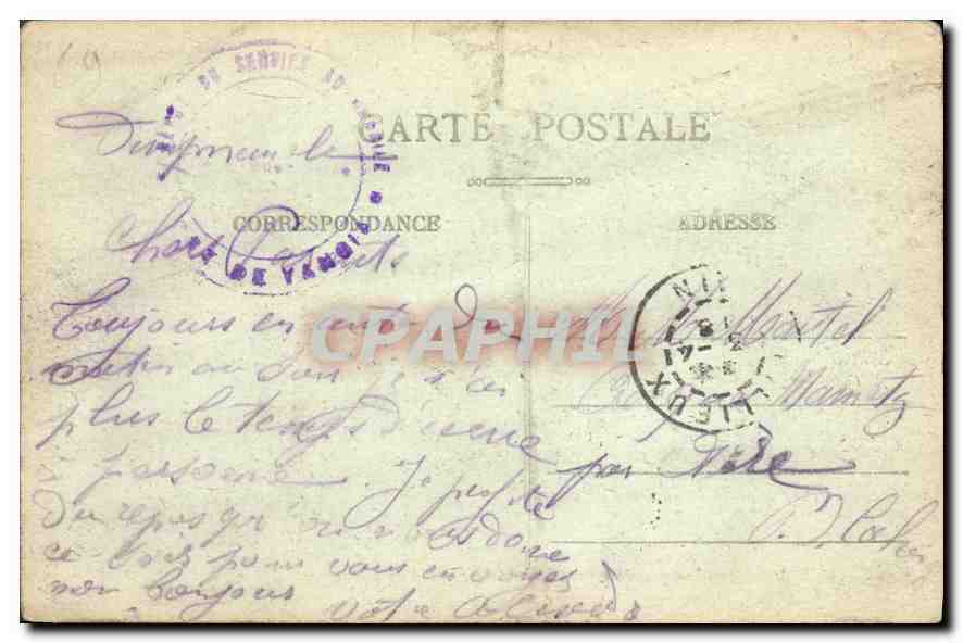 LYON — Vue générale sur Vaise et le Mont-d'Or — E.R. — n°132 — Rückseite