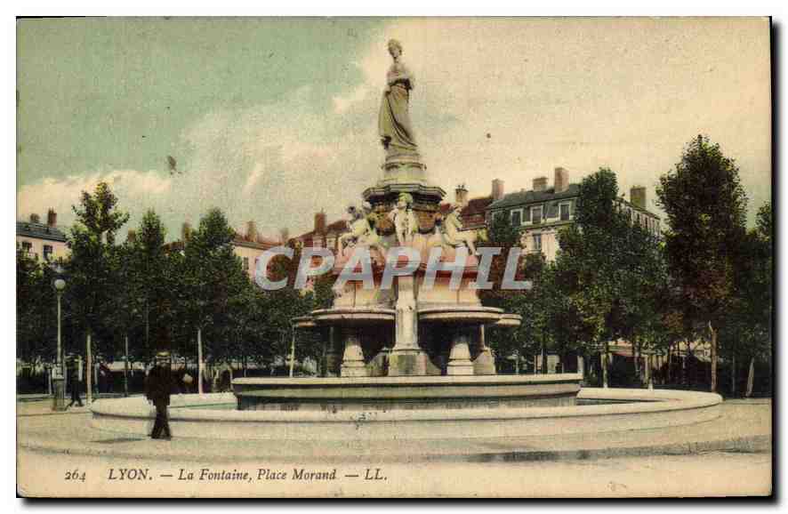 CPA Lyon La Fontaine Place Morand 