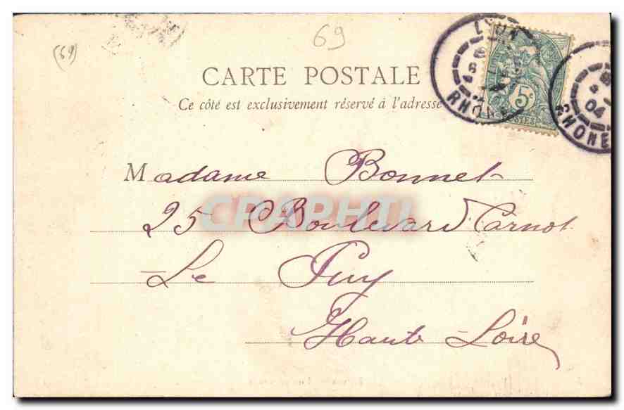 CPA Lyon Vue generale  — Verso