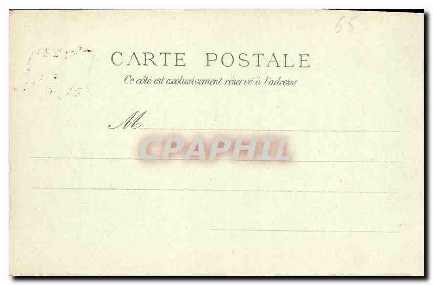 CPA Lourdes Vue generale du Funicalaire du grand Jer 1200 m altittude  — Verso