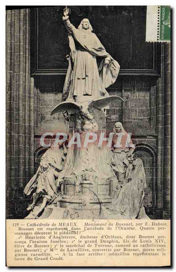 Kathedrale von Meaux — Denkmal für Bossuet von E. Dubois — Nr. 119