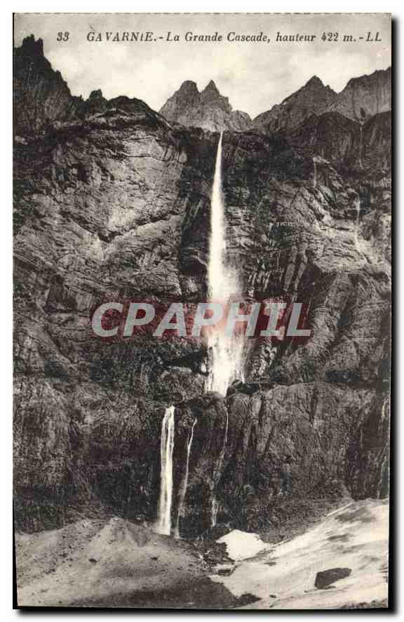 CPA Gavarnie la Grande Cascade 