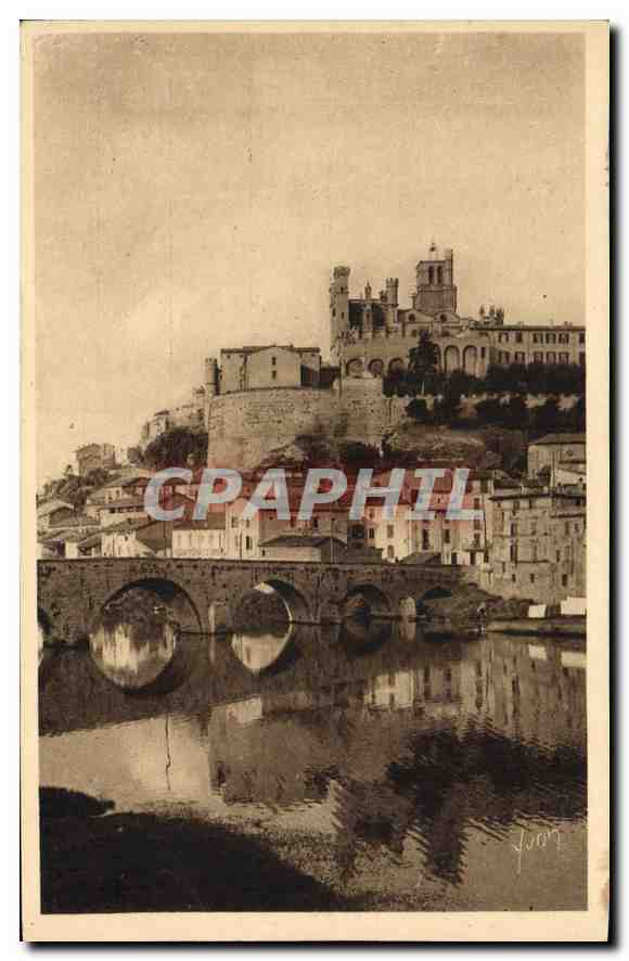 Béziers (Hérault) — La Ville vue des rives de l'Orb — Les Éditions d'Art 'YVON' Paris