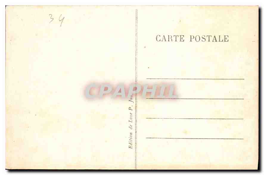 CPA Montpellier Fontaine des Trois Graces  — Verso