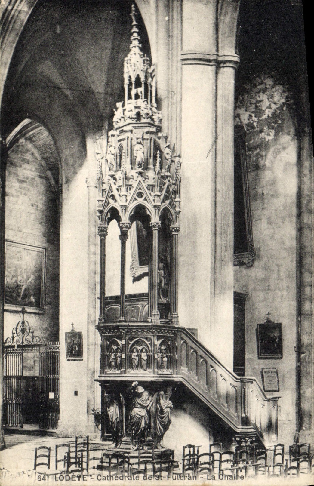 CPA Lodeve Cathedrale de St Fulcran la Crraire 