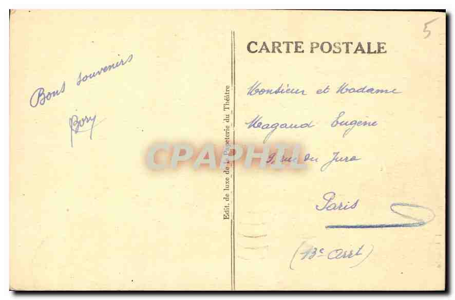 CPA Beziers Cathedrale Saint Nazaire l'Abside  — Back
