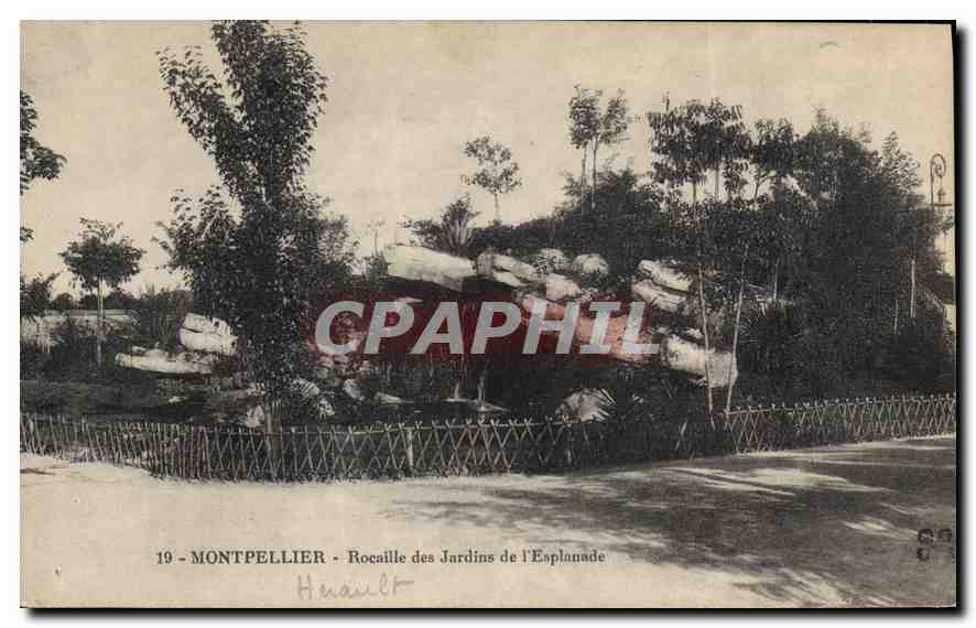 CPA Montpellier Rocaille des Jardins de l'Esplanade 
