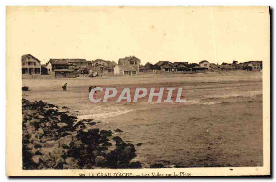 CPA Le Grau d'Agde les Villas sur la Plage 