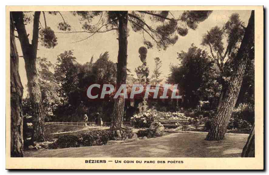 Béziers — Un coin du parc des poètes