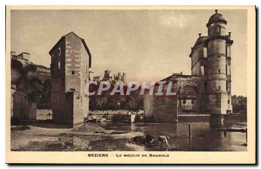 CPA Beziers le Moulin de Bagnols 