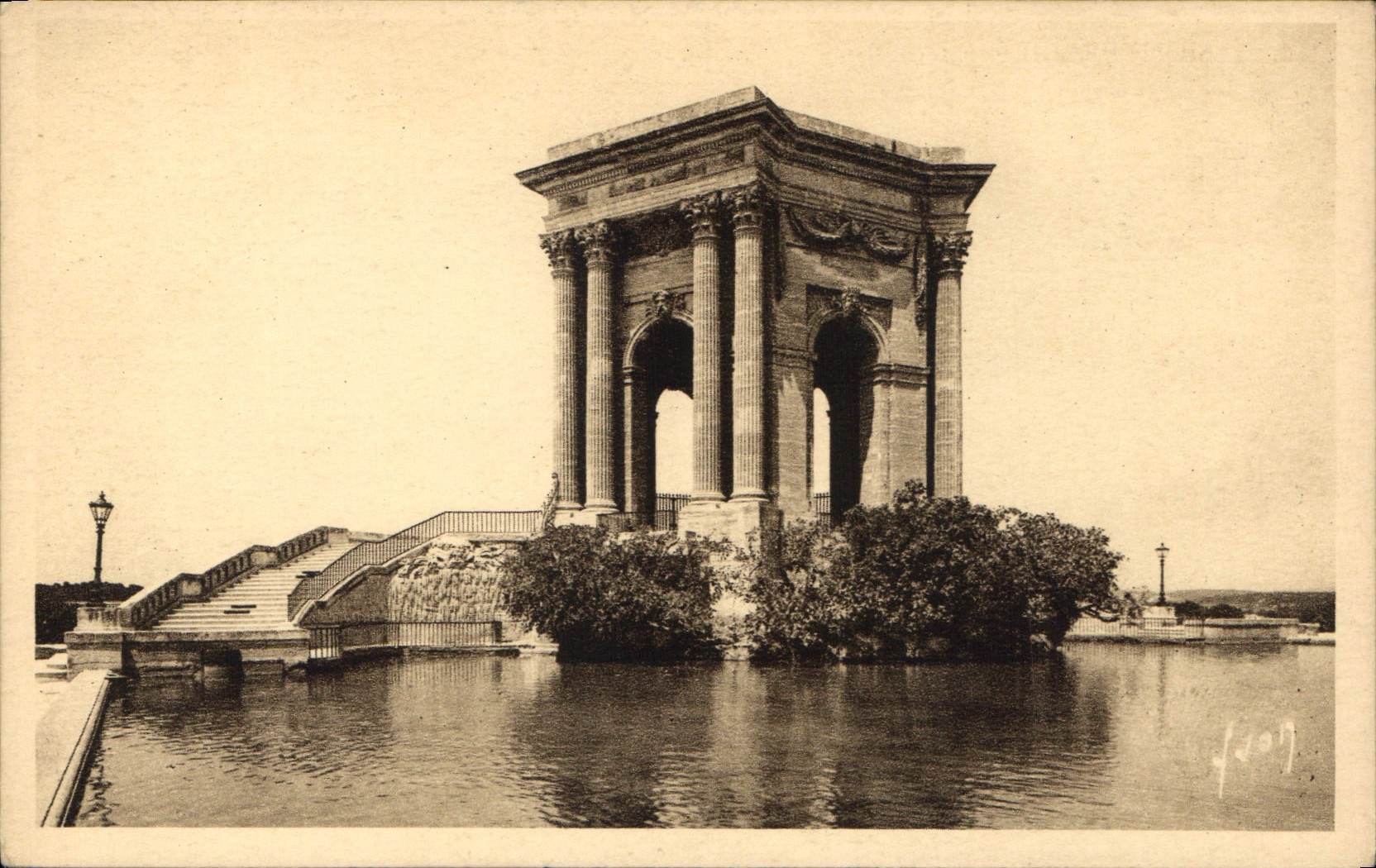 Montpellier (Hérault) — Jardin du Peyrou - Le Château d'Eau — Éditions d'Art Yvan