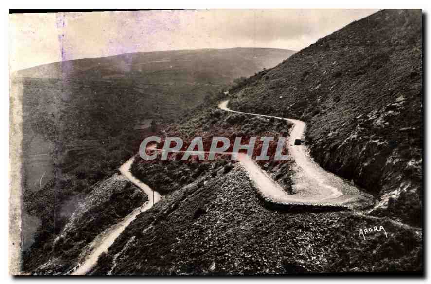 CPA Lamalou les Bains les Lacets de la Route de Saint Gervals Route de la Foret des Ecrivains Ancien