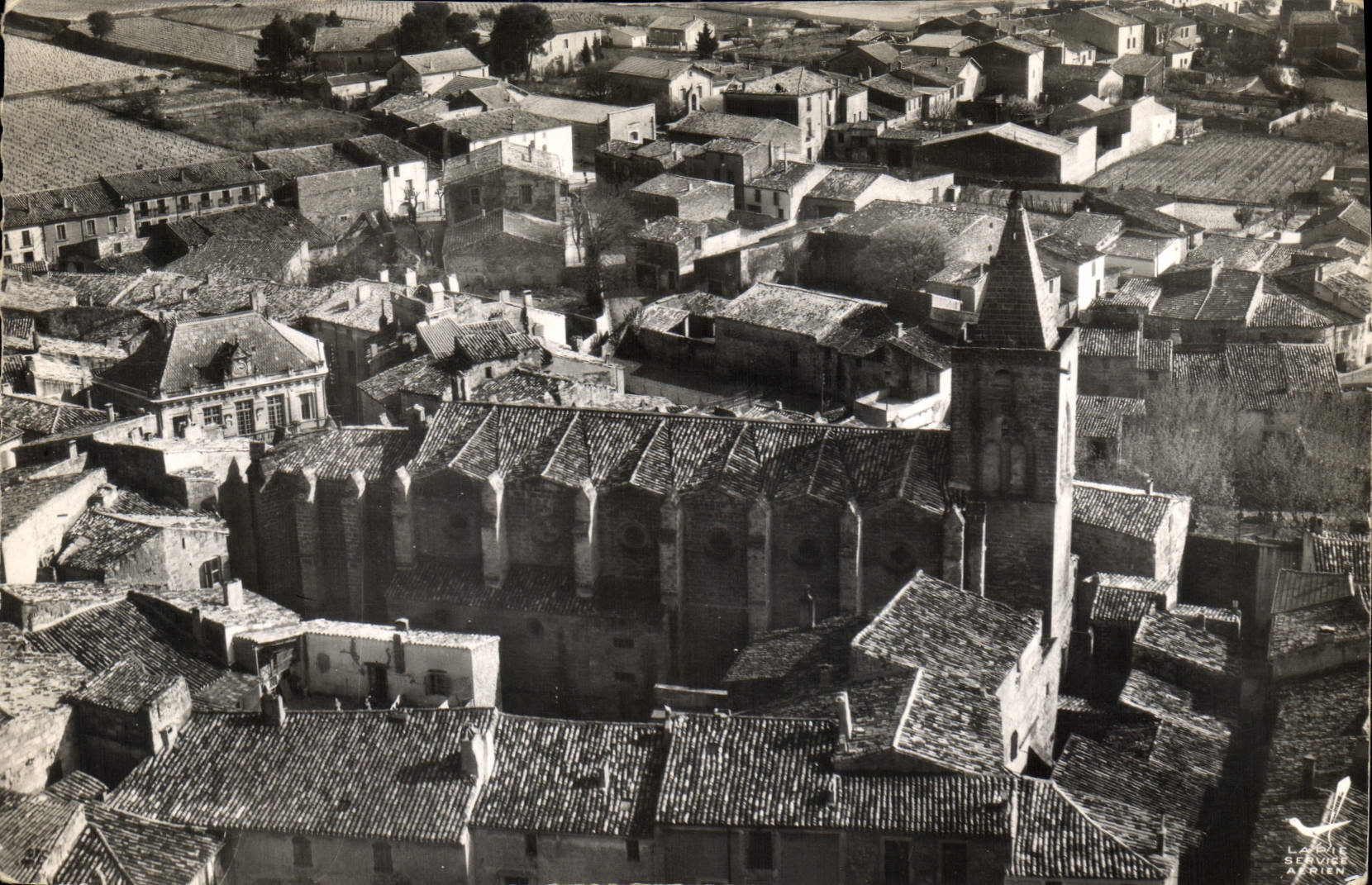 CPA En avion au dessus de St Pargoire Herault l'Eglise 