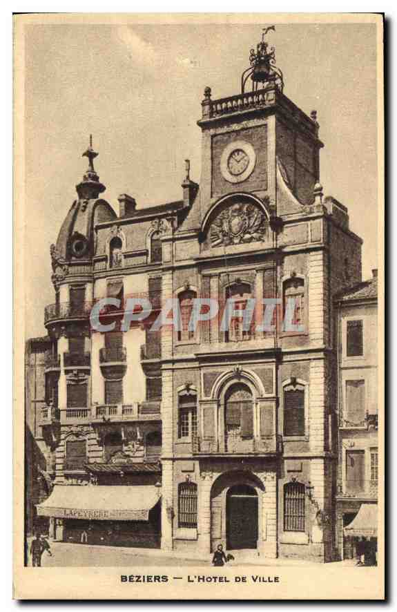 Béziers — L'Hôtel de Ville — éditeur Lapeyrouse