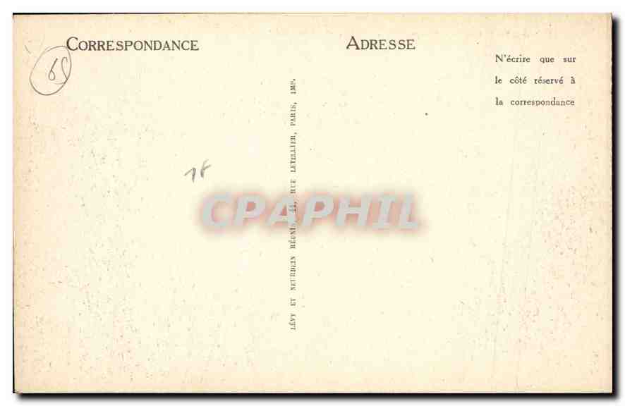 CPA Gavarnie Cirque de Troumouze cote droit  — Verso
