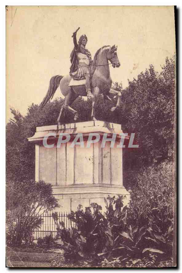CPA Montpellier la Statue de Louis XIV 