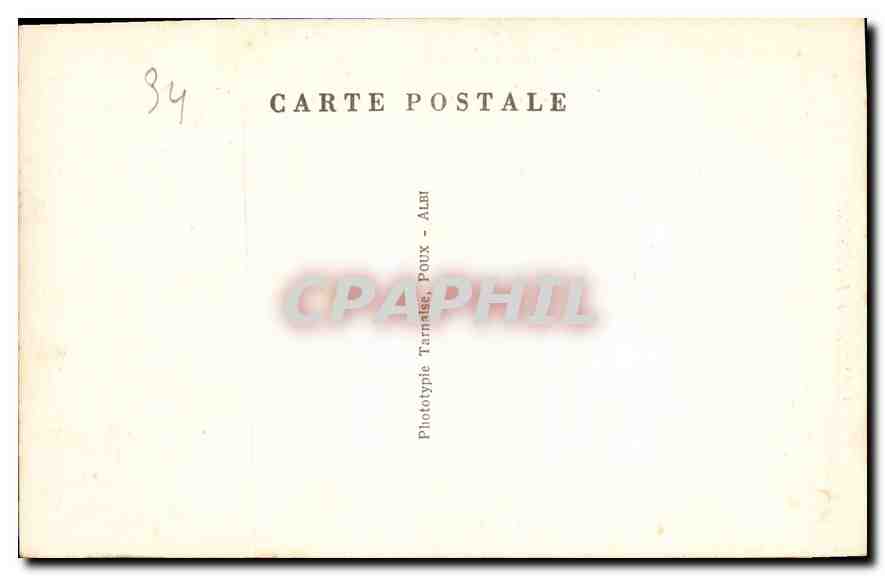 CPA L'Herault Illustre Montpellier la Fontaine des Trois Graces  — Rückseite