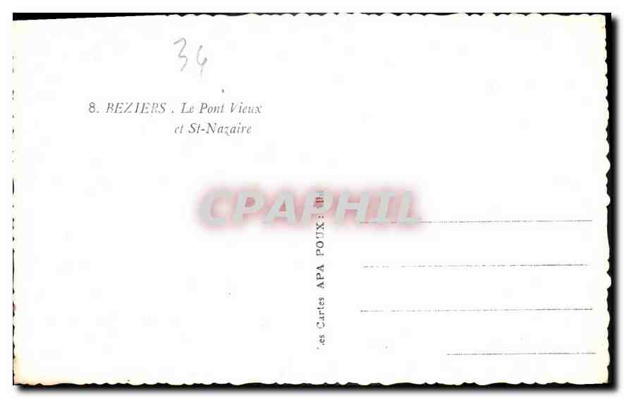 Reziers — Le Pont Vieux et St-Nazaire — éditeur APA — Reverso