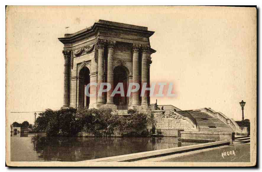 CPA Montpellier Promenade du Peyrou le Chateau d'Eau 