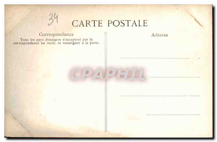 CPA Montpellier le Vieux la Porte de Mycene  — Rückseite