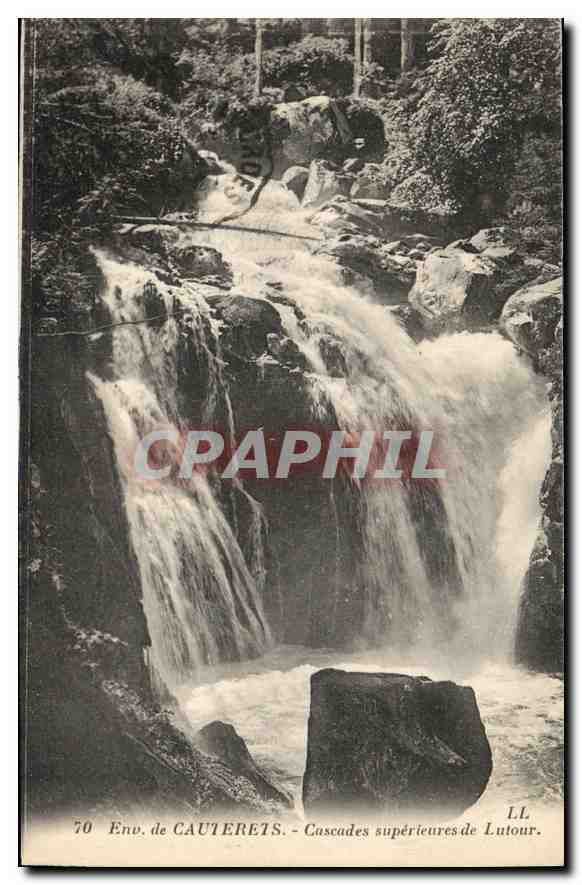 CPA Env de Cauterets Cascade superieure de Lutour 