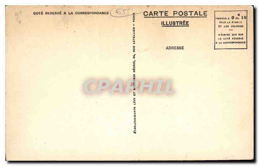 CPA Lourdes la Vallee du Gave et la Chaine des Pyrenees vues du Pic du Jer  — Verso