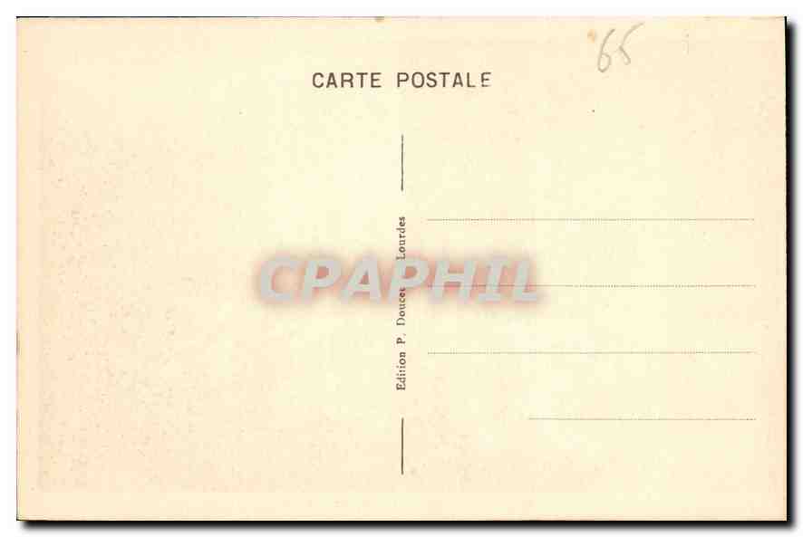 Luz - Église des Templiers — P. D. — Édition P. Doucet Lourdes — Verso