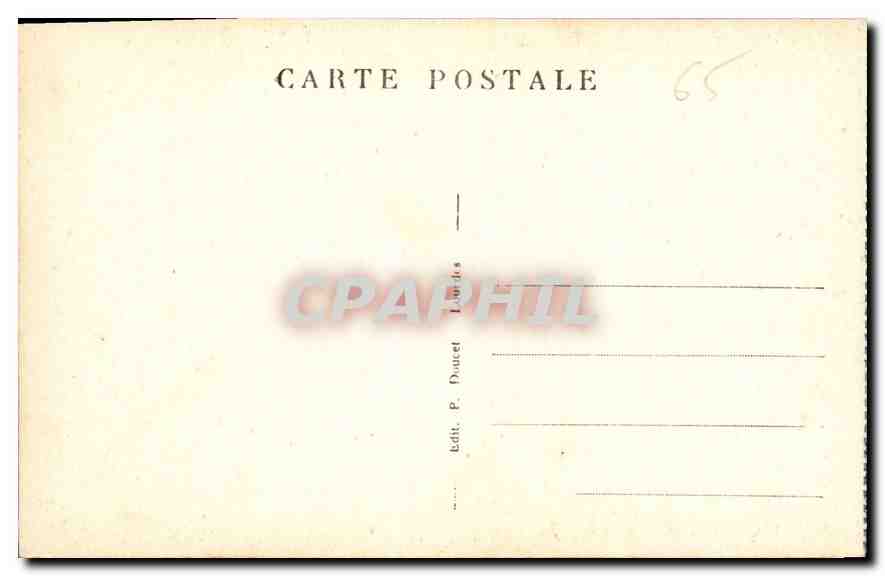 CPA Lourdes la Vierge Couronnee  — Verso