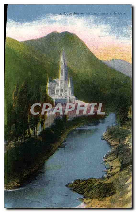 CPA Lourdes la Sanctuaire et le Gave 