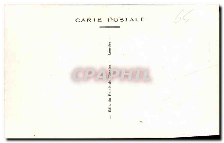 CPA Lourdes la Sanctuaire et le Gave  — Verso