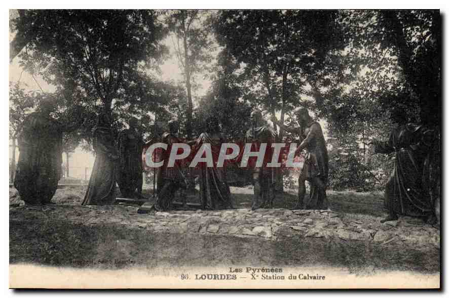 CPA Les Pyrenees Lourdes X station du Calvaire 