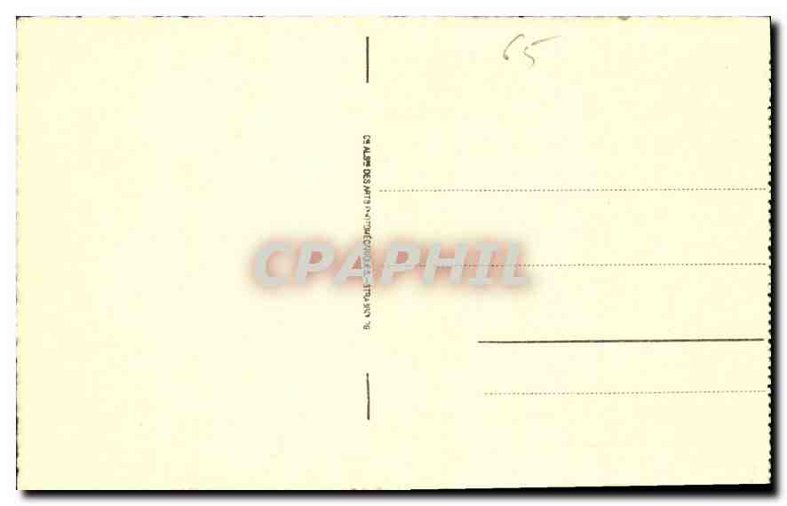CPA Lourdes la Basilique et le Gave  — Verso