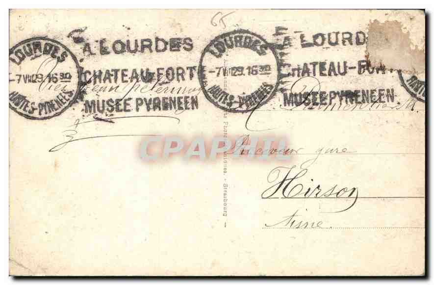 CPA Lourdes  — Verso