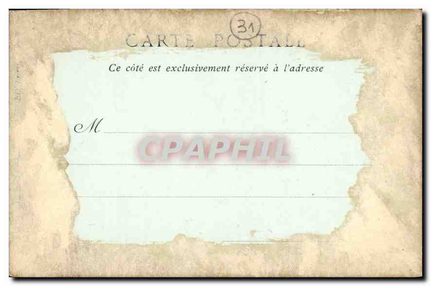 Toulouse — Église de la Dalbade, Tympan du Portail, Couronnement de la Vierge — Collections ND Phot, n° 105 — Verso