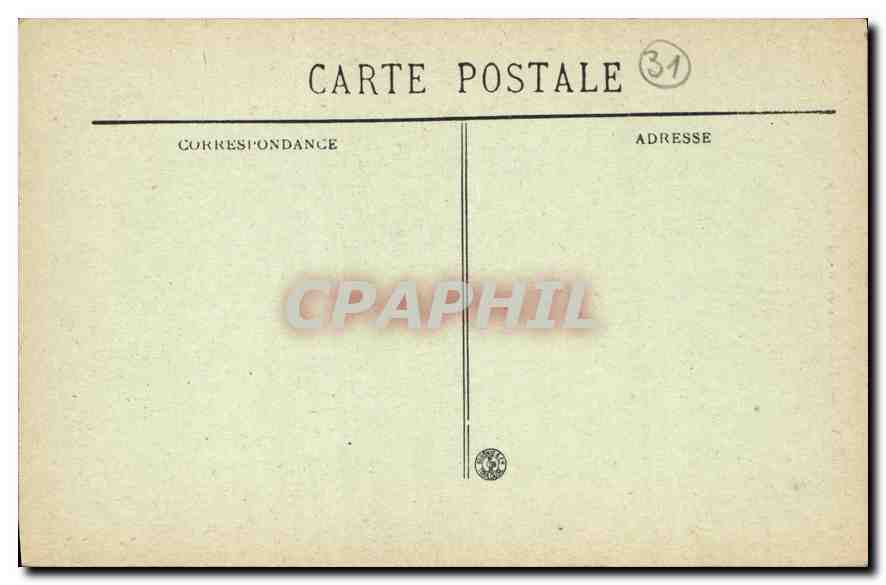CPA Toulouse Hotel de Pierre  — Rückseite