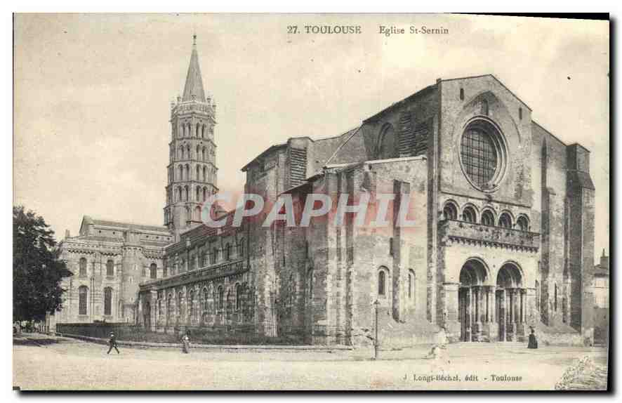 CPA Toulouse Eglise St Sernin 