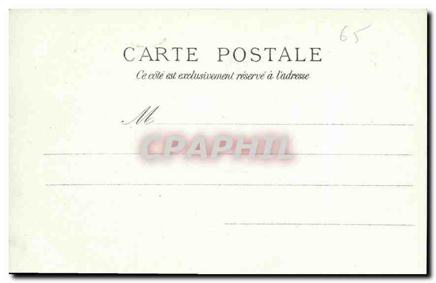 CPA Lourdes Interieur de la Crypte  — Verso