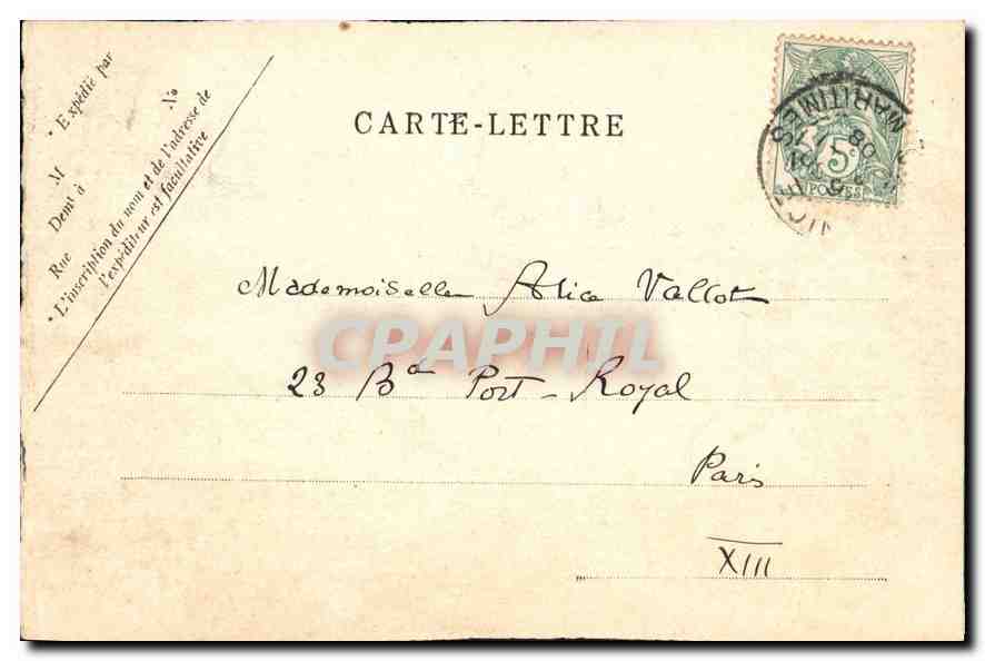 CPA Cannes — Verso