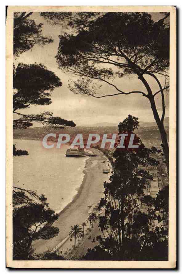 CPA Cote d'Azur Nice Alpes Maritimes Panorama pris du Chateau 