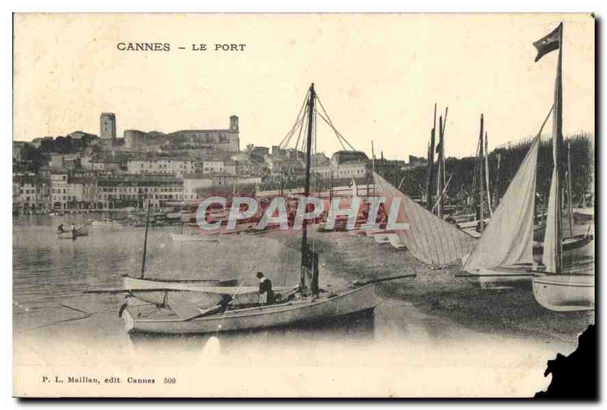 CPA Cannes le Port Bateaux